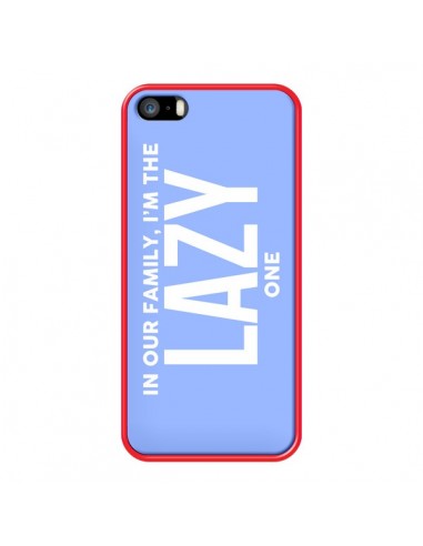Coque In our family i'm the Lazy one pour iPhone 5 et 5S - Jonathan Perez