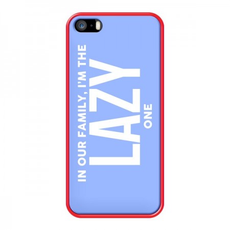 Coque In our family i'm the Lazy one pour iPhone 5 et 5S - Jonathan Perez