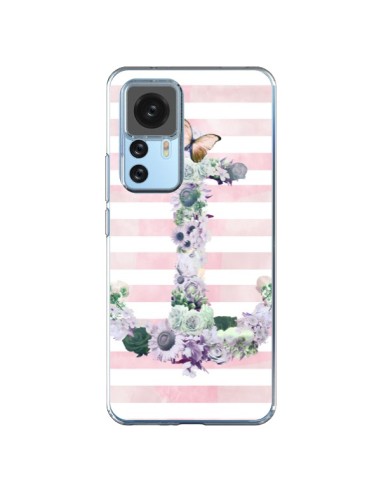 Cover Xiaomi 12T/12T Pro Ancora Marina Rosa Fiori - Monica Martinez