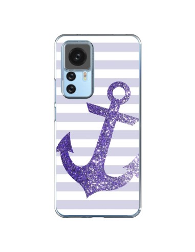 Cover Xiaomi 12T/12T Pro Ancora Marina Viola - Monica Martinez