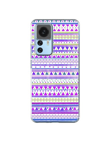 Coque Xiaomi 12T/12T Pro Bandana Violet Azteque - Monica Martinez