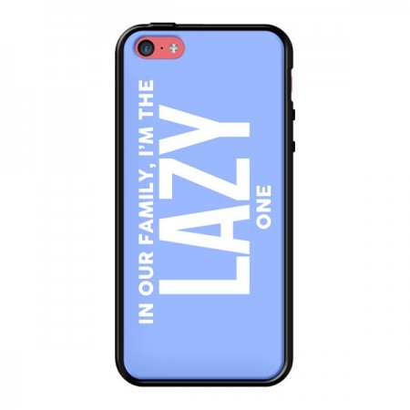Coque In our family i'm the Lazy one pour iPhone 5C - Jonathan Perez