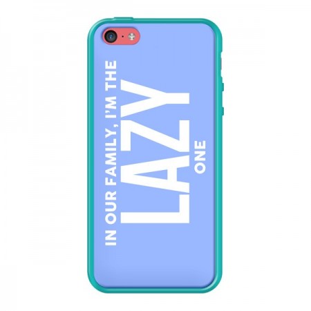 Coque In our family i'm the Lazy one pour iPhone 5C - Jonathan Perez