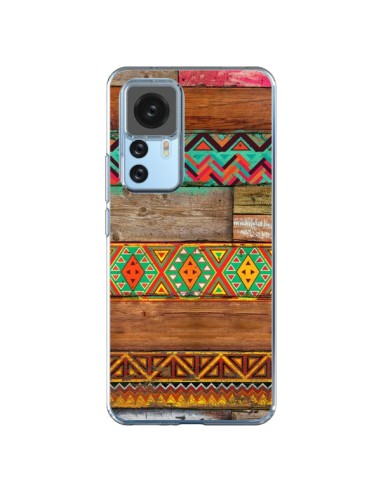Xiaomi 12T/12T Pro Case Indian Wood Wood Aztec - Maximilian San
