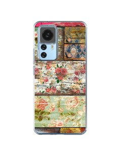 Xiaomi 12T/12T Pro Case Lady Rococo Wood Flowers - Maximilian San