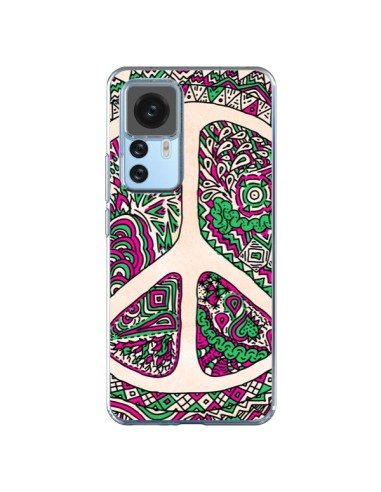 Cover Xiaomi 12T/12T Pro Peace and Amore Azteco Vaniglia - Maximilian San