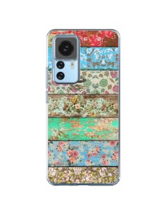 Xiaomi 12T/12T Pro Case Rococo Style Wood Flowers - Maximilian San