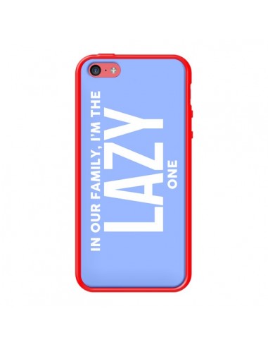 Coque In our family i'm the Lazy one pour iPhone 5C - Jonathan Perez