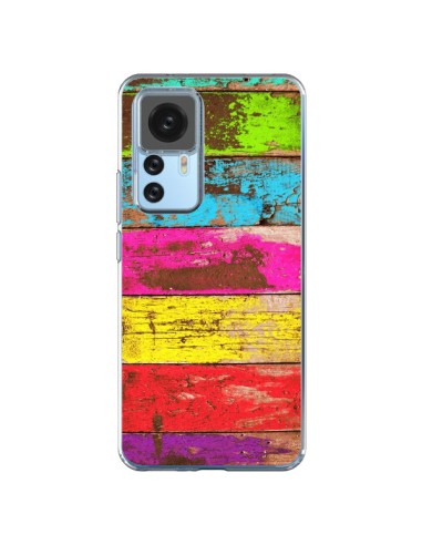 Cover Xiaomi 12T/12T Pro Legno Colorato Vintage - Maximilian San