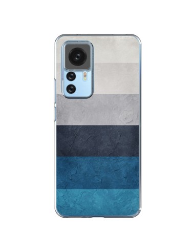 Xiaomi 12T/12T Pro Case Bande Orizzontali Greece Hues - Maximilian San