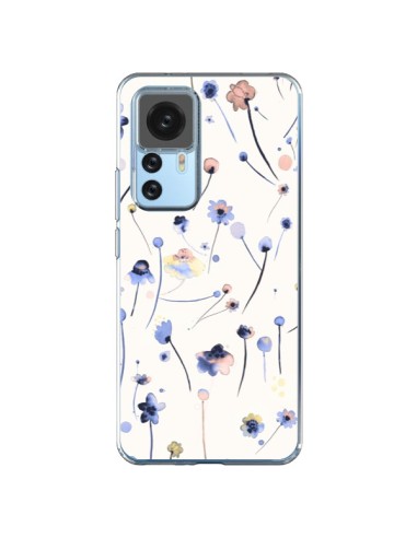 Xiaomi 12T/12T Pro Case Blue Soft Flowers - Ninola Design