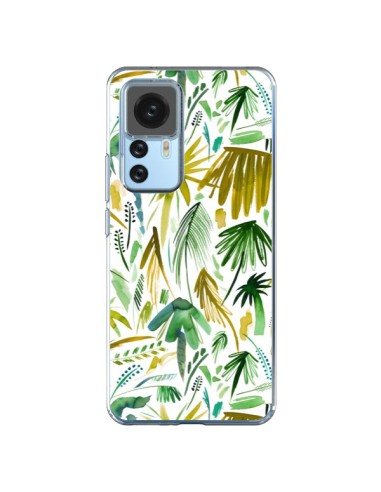 Cover Xiaomi 12T/12T Pro Brushstrokes Tropicali Palme Verdi - Ninola Design