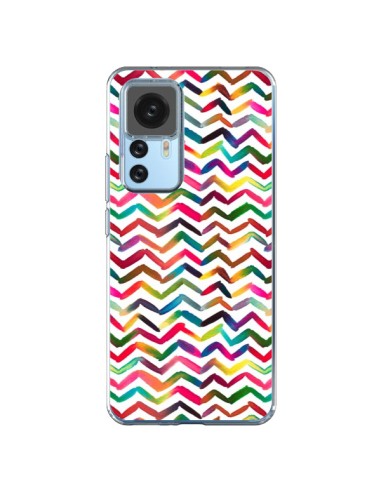 Coque Xiaomi 12T/12T Pro Chevron Stripes Multicolored - Ninola Design