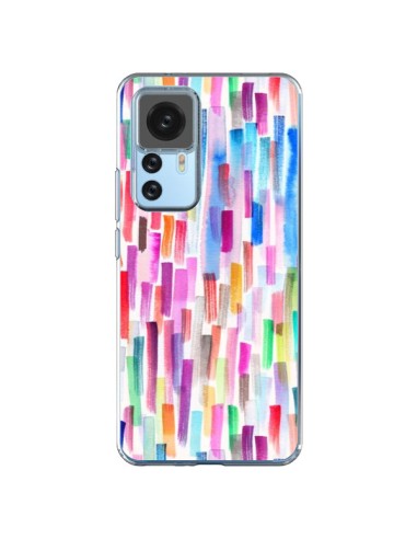 Cover Xiaomi 12T/12T Pro Colorful Brushstrokes Multicolore - Ninola Design