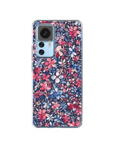 Coque Xiaomi 12T/12T Pro Colorful Little Flowers Navy - Ninola Design