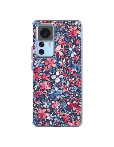 Xiaomi 12T/12T Pro Case Colorful Little Flowers Azzurro - Ninola Design