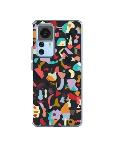 Cover Xiaomi 12T/12T Pro Dreamy Animal Shapes Nero - Ninola Design