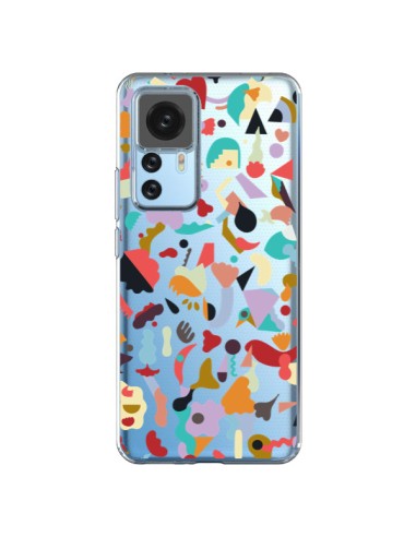 Cover Xiaomi 12T/12T Pro Dreamy Animal Shapes Bianco - Ninola Design