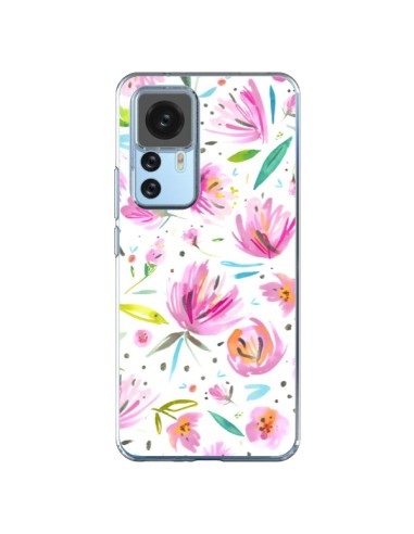 Xiaomi 12T/12T Pro Case Painterly Waterolor Texture Flowers - Ninola Design