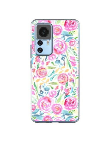 Xiaomi 12T/12T Pro Case Speckled WaterColor Pink - Ninola Design