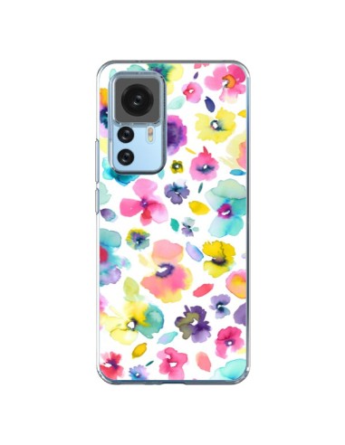 Cover Xiaomi 12T/12T Pro Fiori Colorati Pittura - Ninola Design