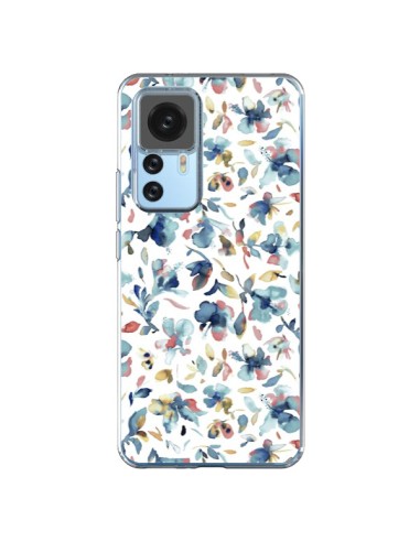 Coque Xiaomi 12T/12T Pro Watery Hibiscus Blue - Ninola Design