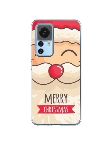 Xiaomi 12T/12T Pro Case Baffi di Santa Claus Merry Christmas - Nico