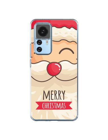 Cover Xiaomi 12T/12T Pro Baffi di Babbo Natale Merry Christmas - Nico