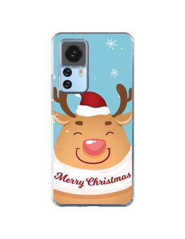 Cover Xiaomi 12T/12T Pro Renna di Natale Merry Christmas - Nico