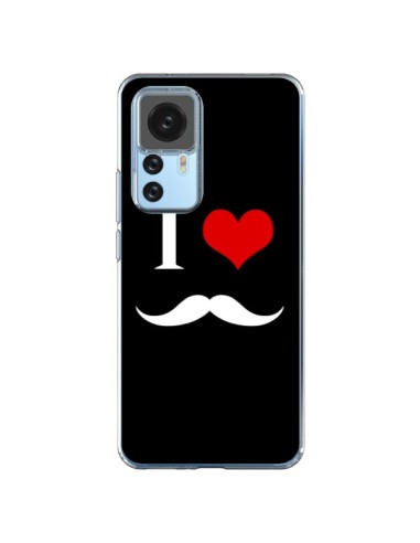 Xiaomi 12T/12T Pro Case I Love Moustache - Nico