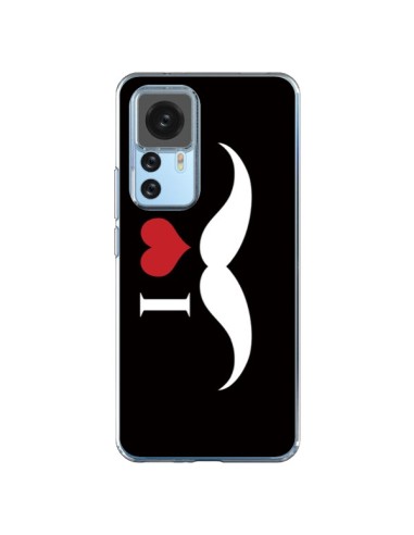 Xiaomi 12T/12T Pro Case I Love Moustache - Nico
