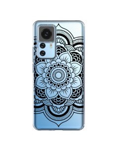 Coque Xiaomi 12T/12T Pro Mandala Noir Azteque Transparente - Nico