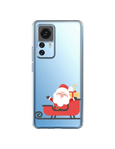 Cover Xiaomi 12T/12T Pro Babbo Natale e la Slitta Trasparente - Nico