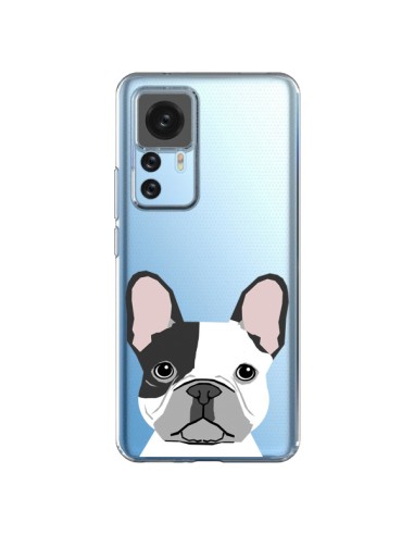 Cover Xiaomi 12T/12T Pro Bulldog Francese Cane Trasparente - Pet Friendly