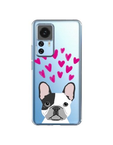 Xiaomi 12T/12T Pro Case Bulldog Heart Dog Clear - Pet Friendly
