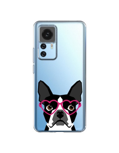 Xiaomi 12T/12T Pro Case Boston Terrier Eyes Hearts Dog Clear - Pet Friendly