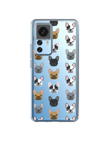 Cover Xiaomi 12T/12T Pro Cani Bulldog Francese Trasparente - Pet Friendly