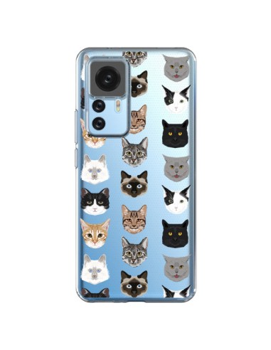 Cover Xiaomi 12T/12T Pro Gatto Trasparente - Pet Friendly