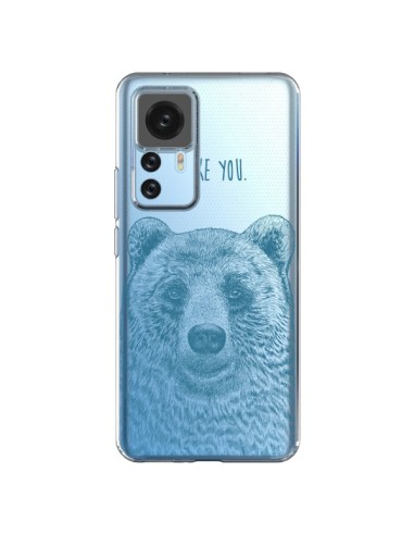 Coque Xiaomi 12T/12T Pro I Love You Bear Ours Ourson Transparente - Rachel Caldwell