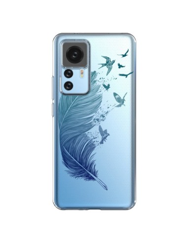Cover Xiaomi 12T/12T Pro Piuma Vola Uccelli Trasparente - Rachel Caldwell