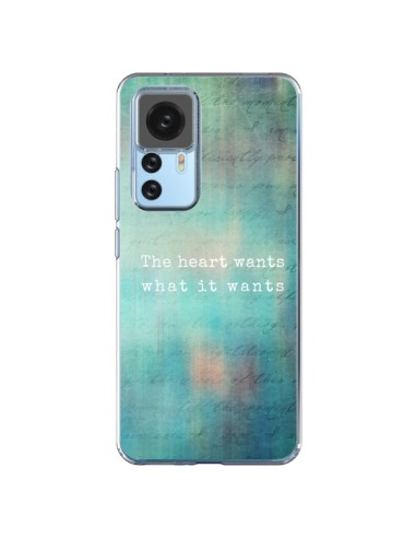 Cover Xiaomi 12T/12T Pro The heart wants what it wants Cuore - Sylvia Cook