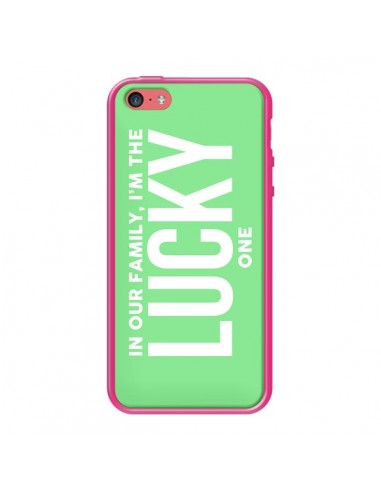 Coque In our family i'm the Lucky one pour iPhone 5C - Jonathan Perez