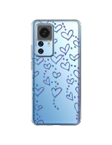 Xiaomi 12T/12T Pro Case Hearts Floating Clear - Sylvia Cook