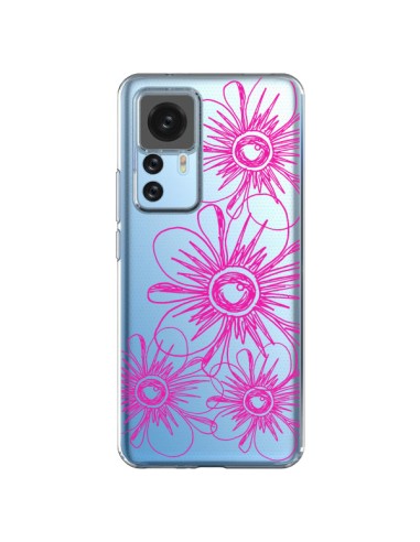 Xiaomi 12T/12T Pro Case Flowers Spring Pink Clear - Sylvia Cook