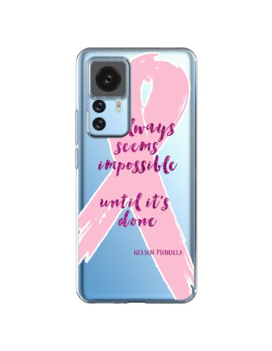Cover Xiaomi 12T/12T Pro It always seems impossible, cela semble toujours impossible Trasparente - Sylvia Cook