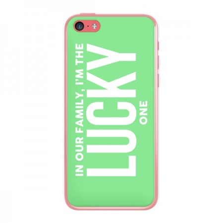 Coque In our family i'm the Lucky one pour iPhone 5C - Jonathan Perez