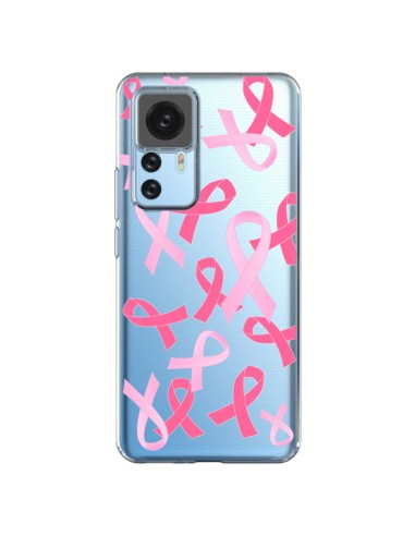 Coque Xiaomi 12T/12T Pro Pink Ribbons Ruban Rose Transparente - Sylvia Cook