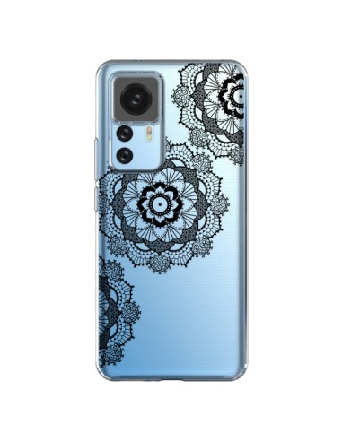 Xiaomi 12T/12T Pro Case Triple Mandala Black Clear - Sylvia Cook