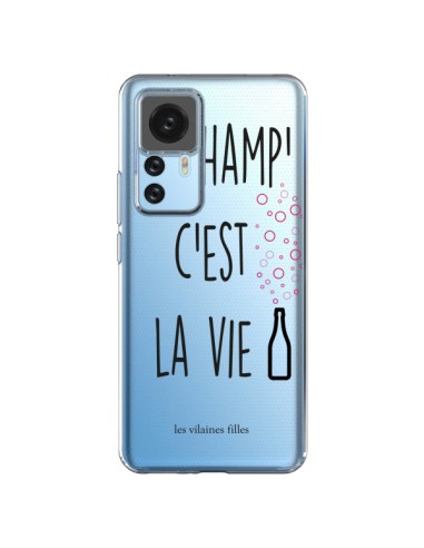 Cover Xiaomi 12T/12T Pro Le Champ, c'est la Vie Trasparente - Les Vilaines Filles