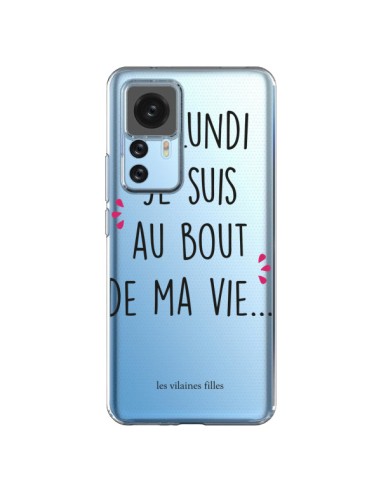 Xiaomi 12T/12T Pro Case Monday is the end of my life Clear - Les Vilaines Filles